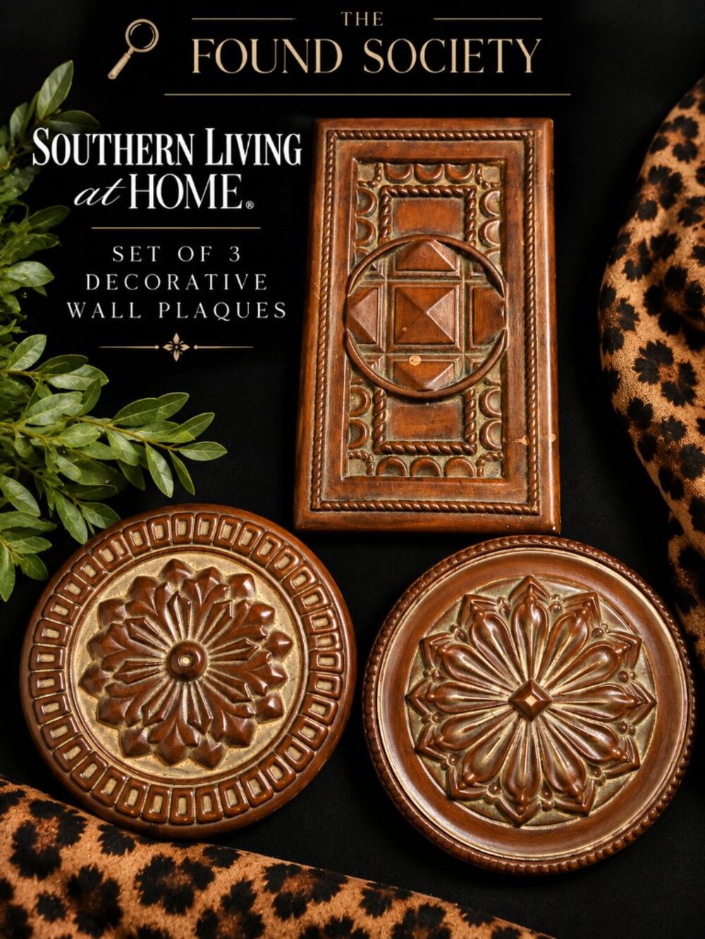 Southern Living at Home Manchester Trio Wall Plaques Trivets Set of 3